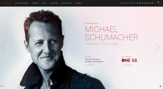 Fotos: Página oficial de Michael Schumacher