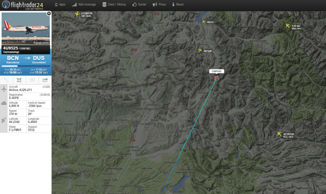 (foto  @flightradar24)