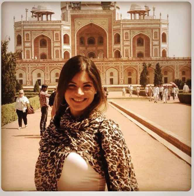 Chiquinquirá Delgado de paseo por el Taj Mahal (FOTO)