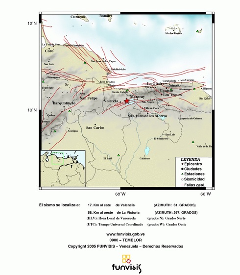 Tembló en Carabobo