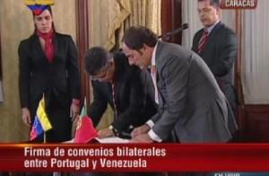 Firma de convenios bilaterales entre Portugal y Venezuela