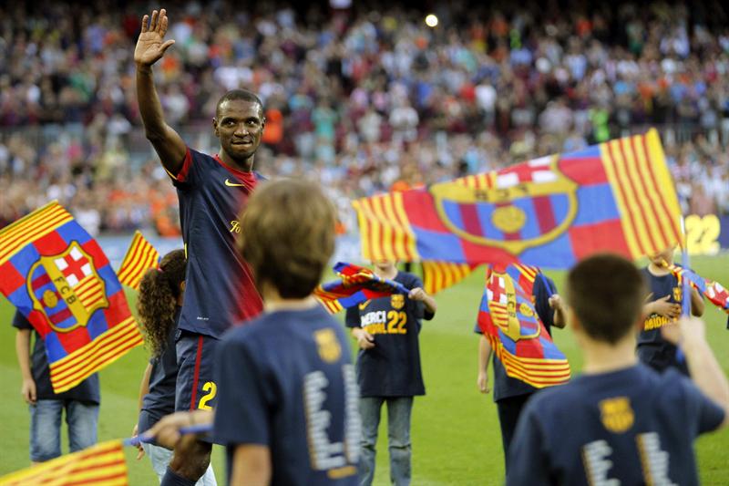 Emotiva despedida le regaló el Barcelona a Abidal  (Fotos)