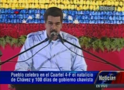 Maduro celebra cumpleaños de Chávez tildando a la oposición de “pinochetista y fascista”