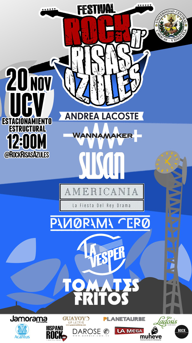 La UCV Caracas rockeará con el Festival Rock N’ Risas Azules 2013