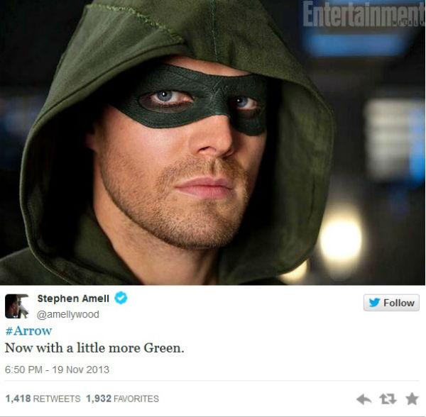 “Arrow” estrena antifaz (Foto)