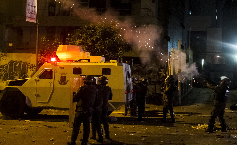 Al menos 18 personas resultaron heridas tras las protestas estudiantiles en Chacao