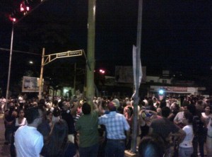 Protestan en San Cristóbal por traslado de estudiantes a Coro (Fotos)