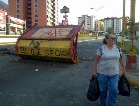 Continúan las barricadas en Mérida (Foto)