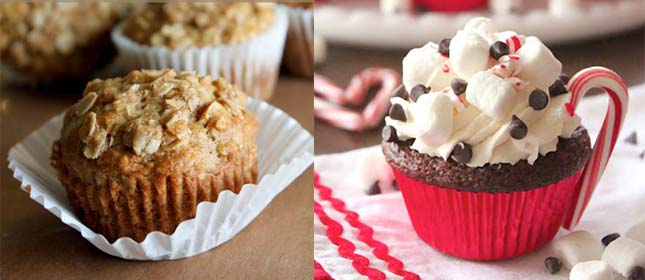 Muffins y cupcakes, parecidos pero no iguales