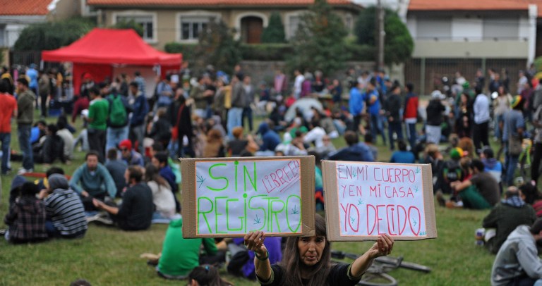 Con la marihuana reglamentada, Uruguay celebra marcha mundial por legalización (Fotos)