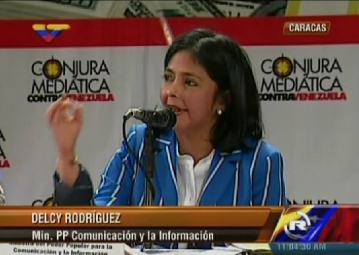 Delcy Rodríguez: La guerra mediática que sufre Venezuela, es la misma de Brasil con el Mundial de Fútbol