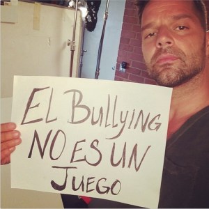 Así protesta Ricky Martin contra el bullying (Foto)