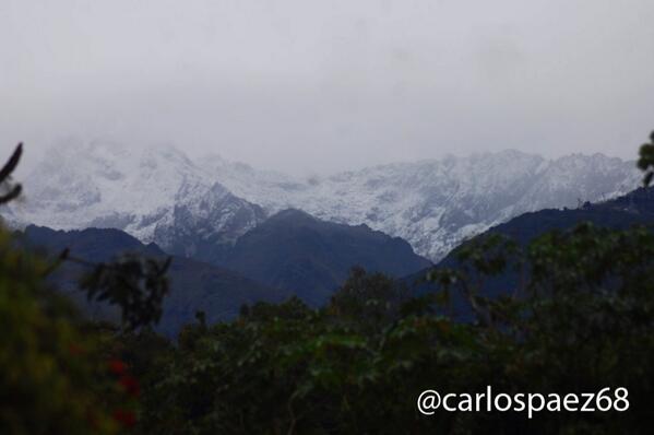 La Sierra Nevada en Mérida vestida de blanco #11J (Fotos)