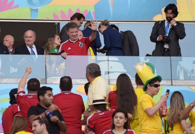Juan Manuel Santos felicita a la selección colombiana