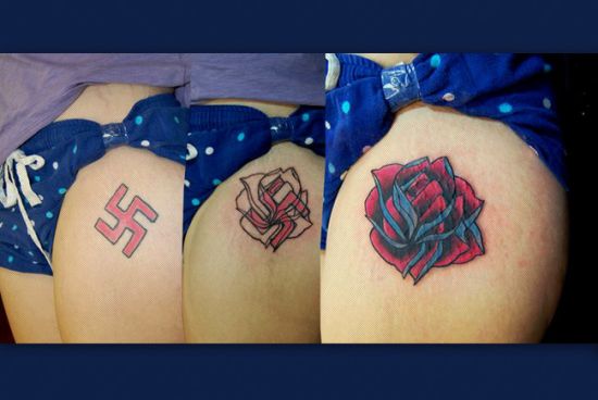 Fueron unos duros tapando estos tatuajes peorros (FOTOS)