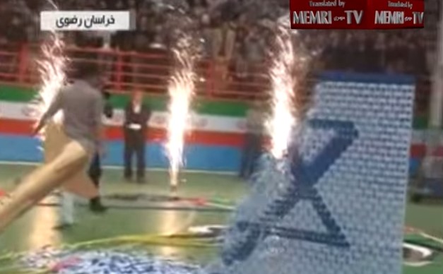 Video: Programa de televisión iraní destruye con misiles la bandera de Israel