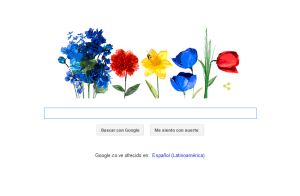 Google celebra la llegada de la primavera con un doodle muy floral
