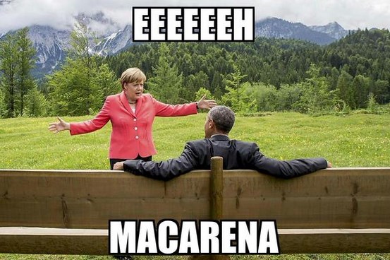 Los memes no perdonan: Obama y Merkel relajados