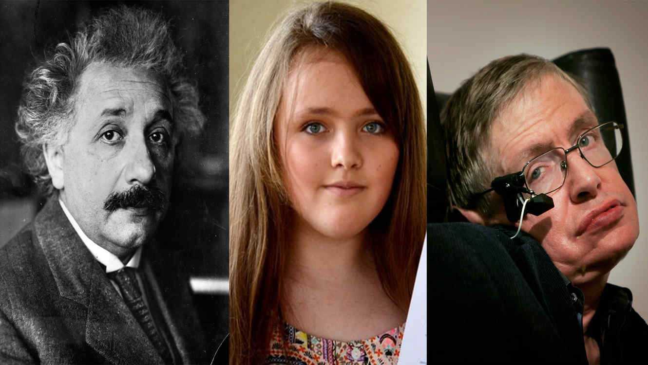 Niña de 12 años supera el coeficiente intelectual de Albert Einstein y Stephen Hawking