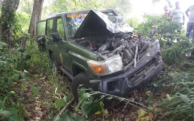 Chocó contra una patrulla de la GN para evitar atraco