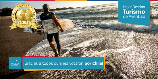 Chile mejor Destino de Turismo Aventura en los World Travel Awards 2015