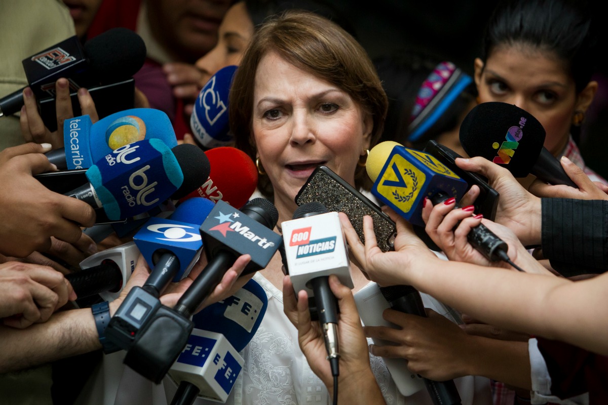 Mitzi Capriles acusa al Gobierno de “inventar” delitos a Ledezma
