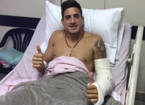 Futbolista de Huracán: Intenté ayudar a mis compañeros pero me di cuenta que me faltaba parte del talón