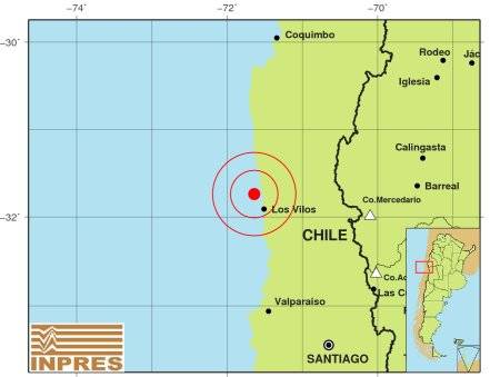 Un temblor de 5,5 sacude regiones chilenas de Coquimbo y Valparaíso