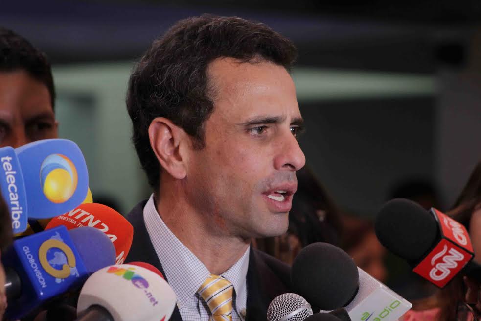 Capriles: El diálogo debería ser para ponerle fecha al Revocatorio