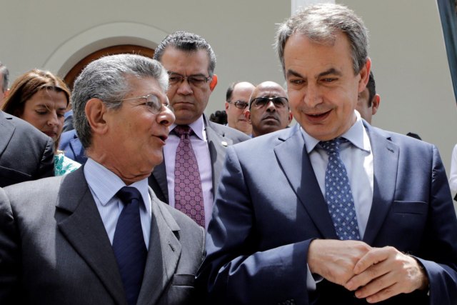 Zapatero visitó la AN (Foto Reuters)