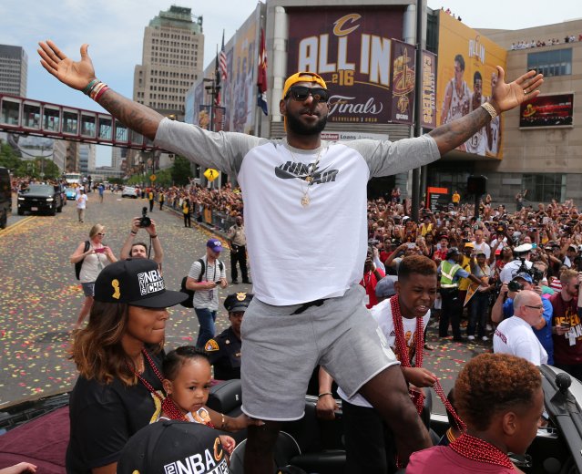 LeBron James, Jugador Más Valioso de la final (Foto: Reuters)