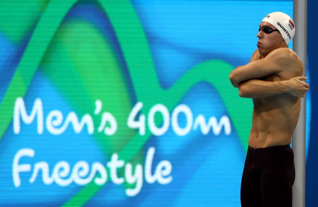 2016 Rio Olympics - Swimming - Preliminary - Men's 400m Freestyle - Heats - Olympic Aquatics Stadium - Rio de Janeiro, Brazil - 06/08/2016. Cristian Quintero (VEN) of Venezuela prepares to compete. REUTERS/Stefan Wermuth FOR EDITORIAL USE ONLY. NOT FOR SALE FOR MARKETING OR ADVERTISING CAMPAIGNS.