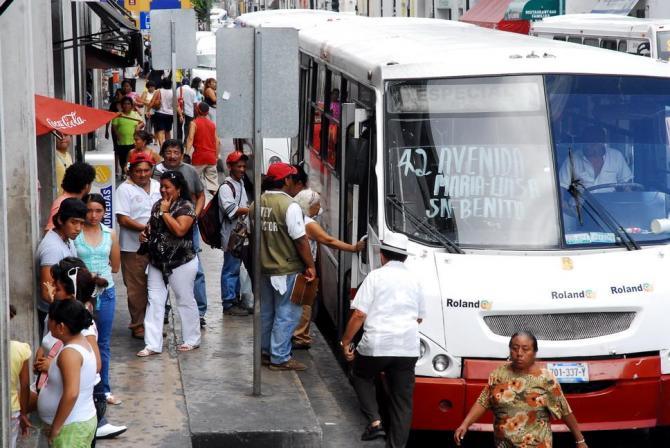 Anuncian paro de transporte en Mérida para este lunes