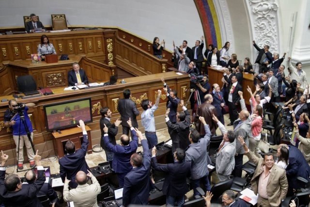 A general view of Venezuela's National Assembly during a session in Caracas, Venezuela October 23, 2016. REUTERS/Marco Bello