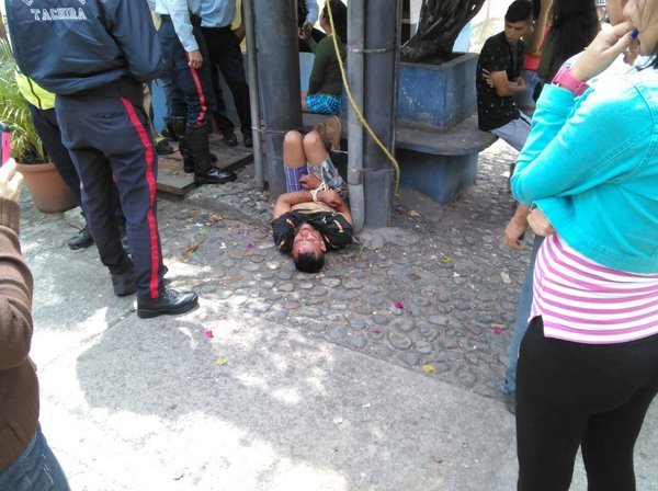 Presunto hampón recibió una paliza en Táchira