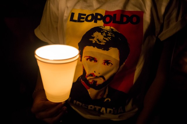 EFE / Vigilia a favor del preso político Leopoldo López
