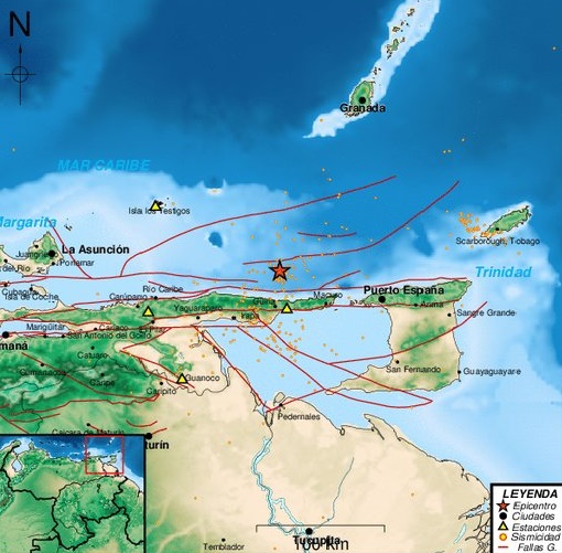 Sismo de magnitud 4.3 se registró en Güiria