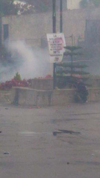 Represión en Altos Mirandinos / Foto La Patilla