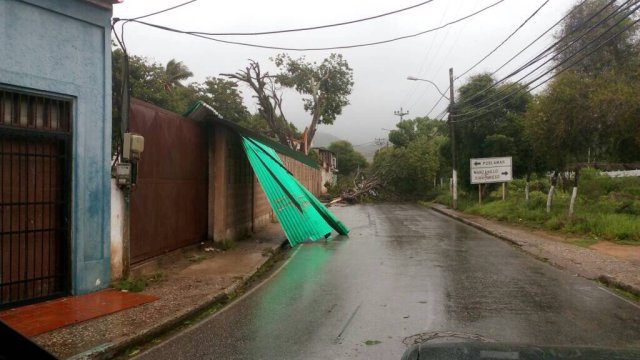 La tormenta Bret causó destrozos en su paso por Nueva Esparta