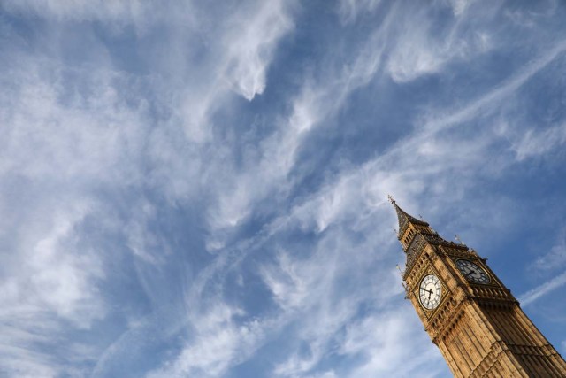The Elizabeth Tower, which houses the Great Clock and the 'Big Ben' bell, is seen above the Houses of Parliament, in central London, Britain August 14, 2017. REUTERS/Neil Hall