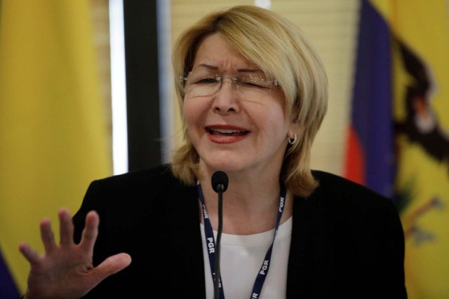 Venezuela's former chief prosecutor Luisa Ortega Diaz gestures during a meeting with representatives from the Latin American regional trading alliance Mercosur, in Brasilia, Brazil August 23, 2017. REUTERS/Ueslei Marcelino