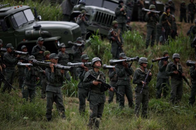 Ejercicios militares en Fuerte Tiuna REUTERS/Marco Bello