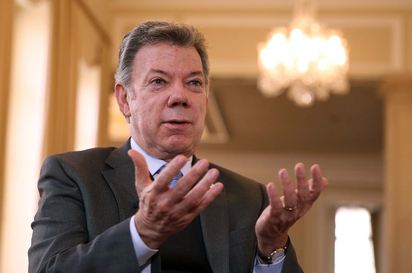 Juan Manuel Santos: Elecciones colombianas serán tranquilas frente a las de Venezuela
