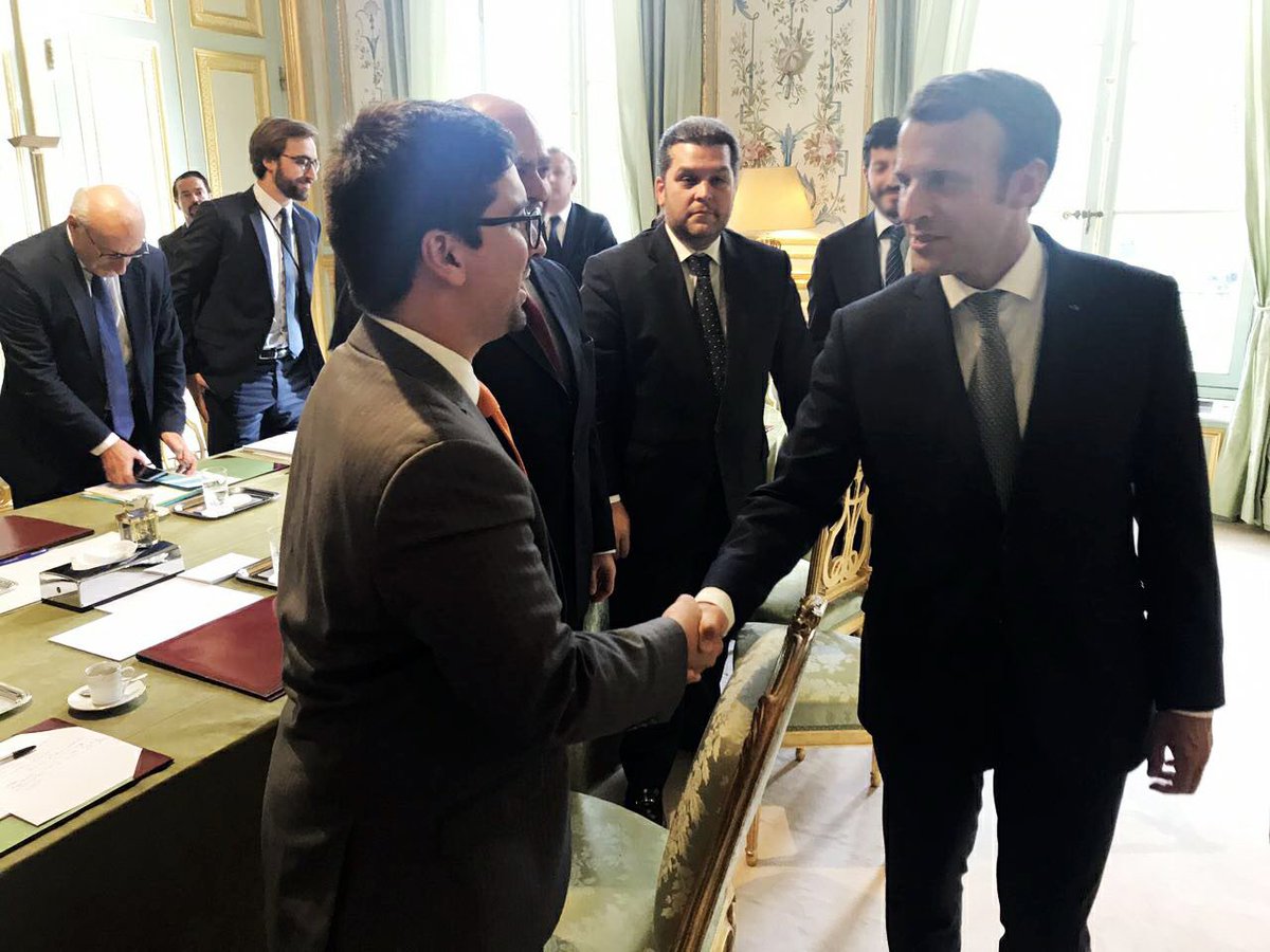 Presidente Macron recibió una carta de Lilian Tintori