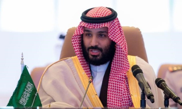 El príncipe heredero saudí, Mohammed bin Salman, habla durante una reunión de ministros de Defensa de la Coalición Antiterrorista Militar Islámica en Riad, Arabia Saudita, Noviembre 26, 2017. Bandar Algaloud/Cortesía de la Corte Real Saudí/Distribuida vía REUTERS. ATENCIÓN EDITORES, ESTA FOTOGRAFÍA FUE ENTREGADA POR UN TERCERO.