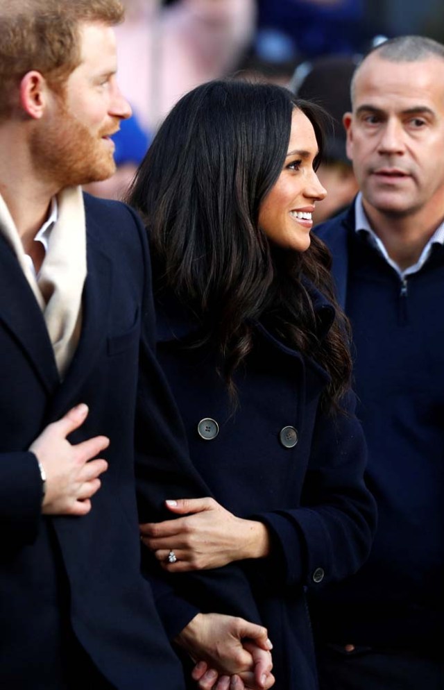 Britain's Prince Harry and his fiancee Meghan Markle arrive at an event in Nottingham, Britain, December 1, 2017. REUTERS/Adrian Dennis/Pool