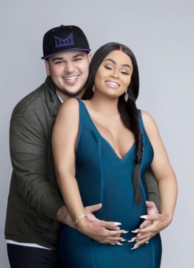 Blac Chyna y Rob Kardashian. Foto Archivo 