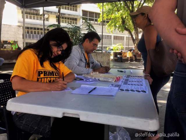 Foto: En Chacao participaron en la validación de PJ y AD. / Steffany Carvajal - LaPatilla.com