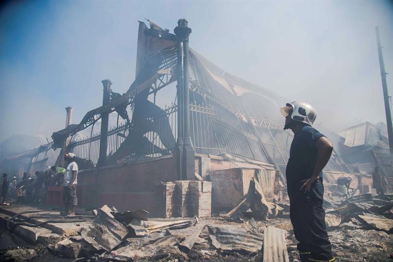Un incendio destruye otro mercado en Puerto Príncipe