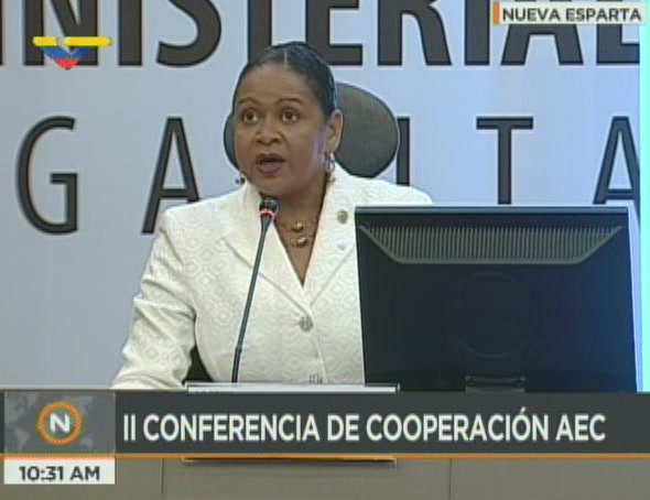  June Soomer, secretaria general de Asociación de Estados del Caribe (Foto: VTV)